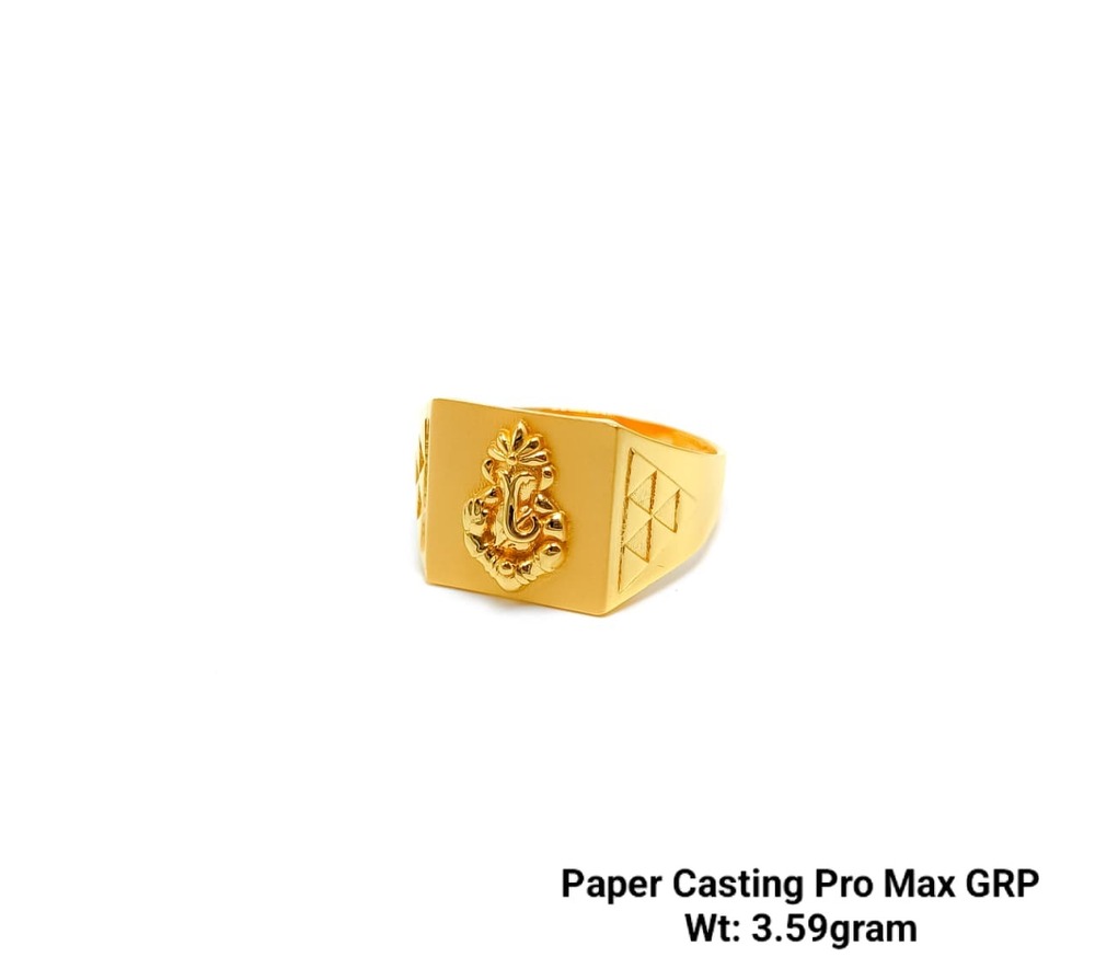 92% Gold Paper Casting Gents Ring Plain