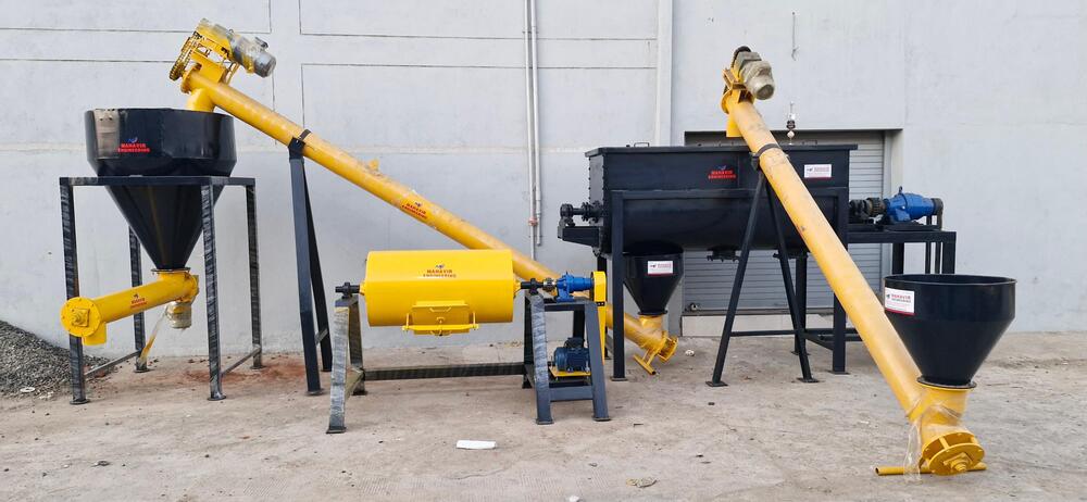 Semi Automatic Tiles Adhesive Making Plant