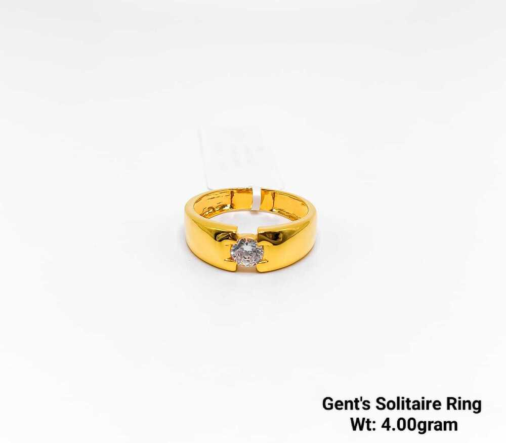 92% Gold Gents Solitaire Ring