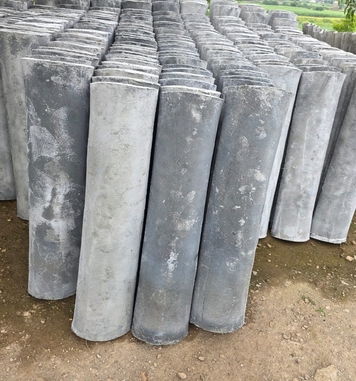 Rcc Half Round Pipe - 150mm Diameter, 3-4 Meters Length | Durable Grey Design, Multiple Thickness Options, Warranty Included