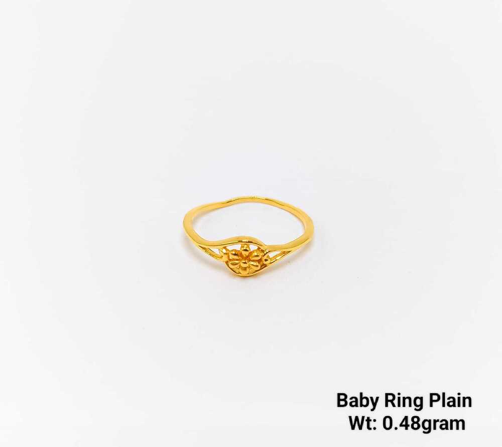 92% New Design Gold Baby Ring Plain