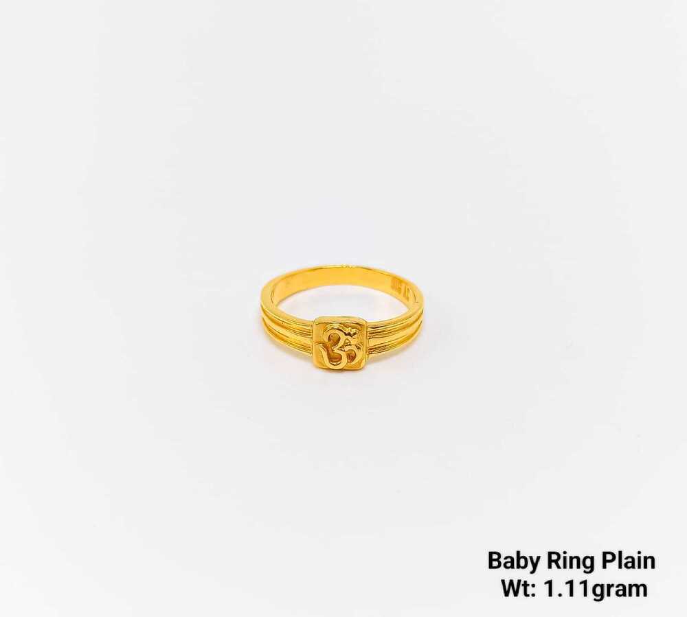 92% New Design Gold Baby Ring Plain