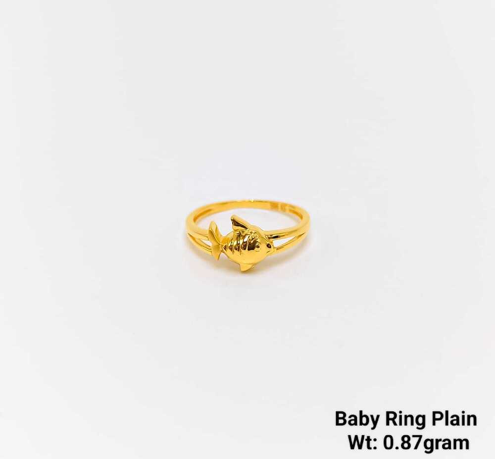92% New Design Gold Baby Ring Plain