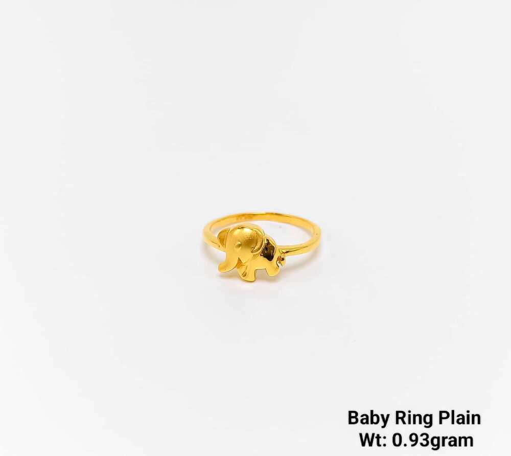 92% New Design Gold Baby Ring Plain