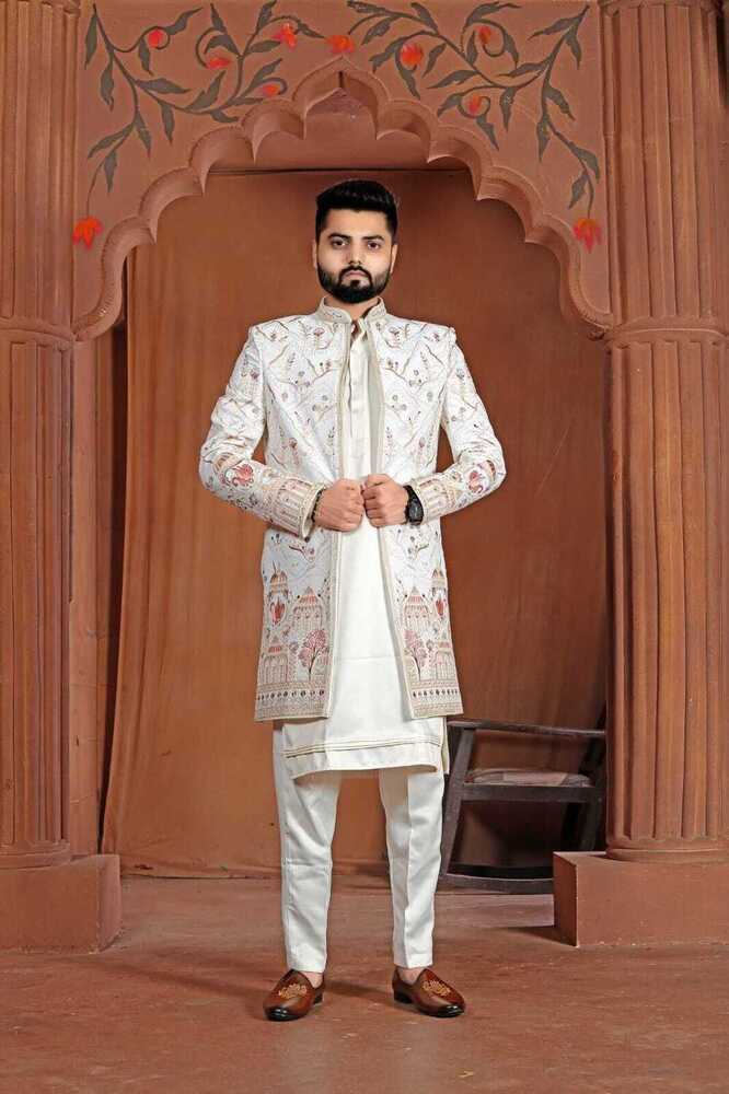 Mens Wedding Indo Western Sherwani - Ethnic Region: Indian