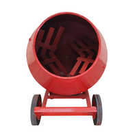 200 Ltr Mini Concrete Mixer Machine - Color: Orange
