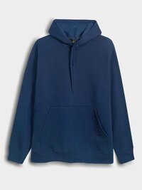 Mens  Hooded  Pullover  Navy  Sweatshirt