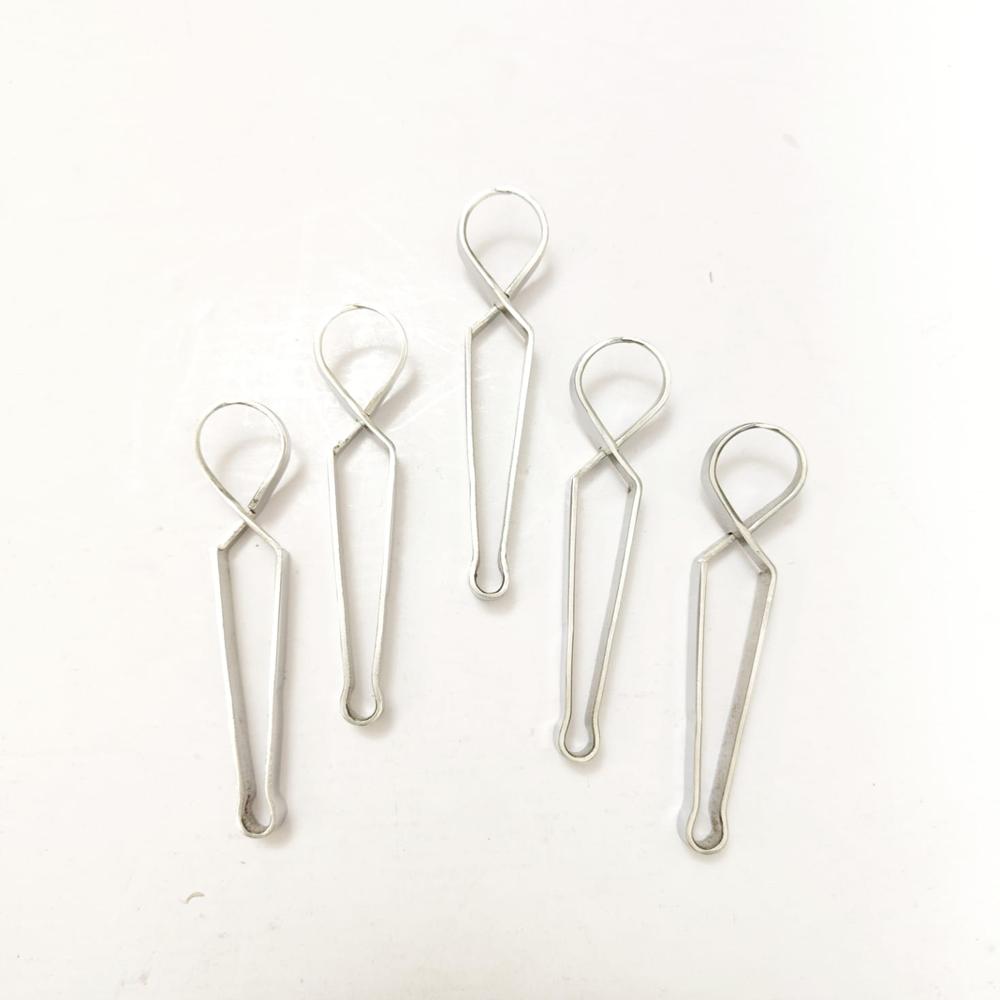 Chimta Type Towel Clip Pack Of 5 - Material: Steel