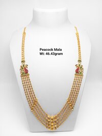 92% Gold Peacock Mala