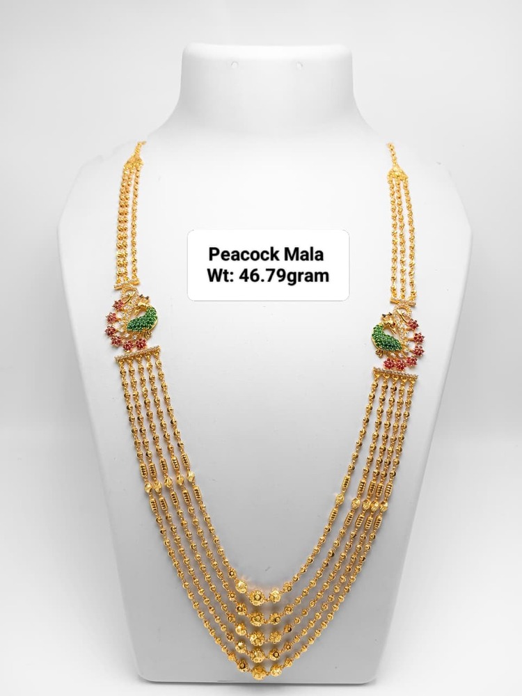 92% Gold Peacock Mala