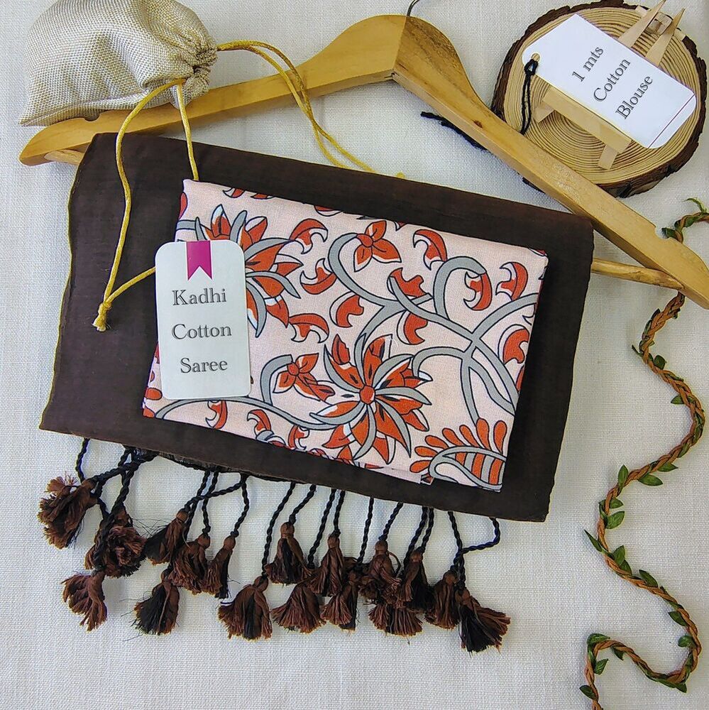 HEAVY SOFT KADHI COTTON SAREE