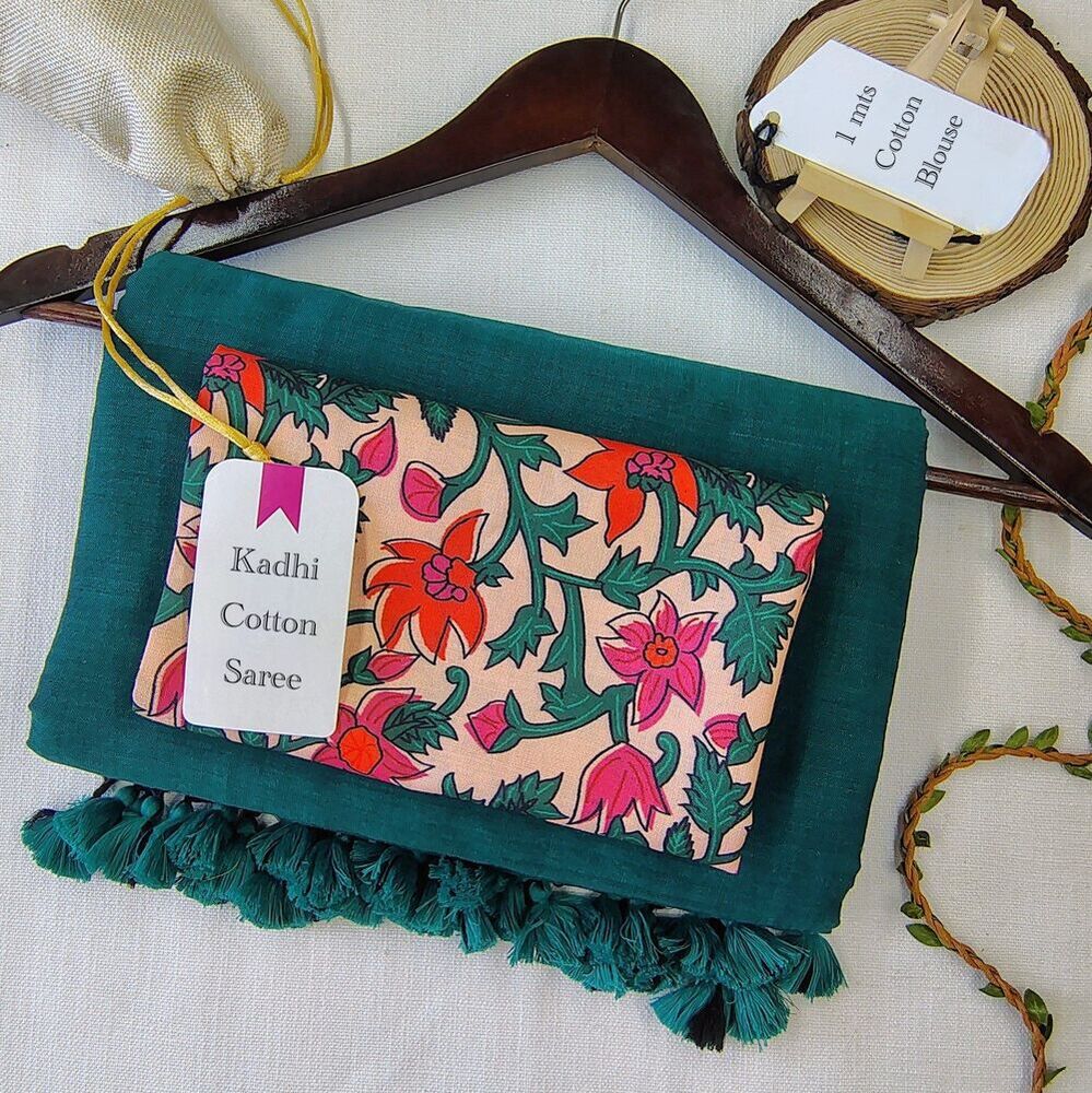 HEAVY SOFT KADHI COTTON SAREE