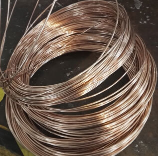 Gold Plated Beryllium Copper Wire - Finish: Polished