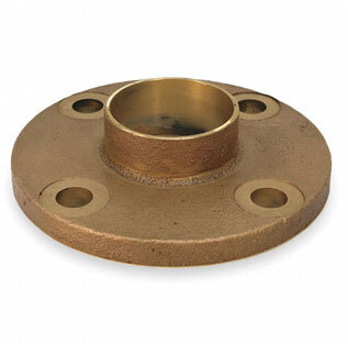 Copper Nickel Thread Flange - Color: Golden