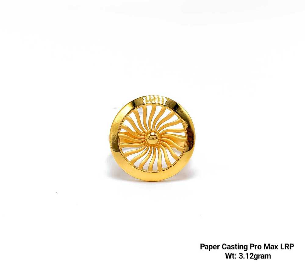 92% New Design Gold Paper Casting Pro Max Ladies Ring Plain