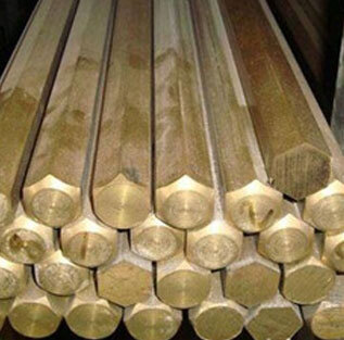 Phosphor Bronze Hex Bar - Color: Golden