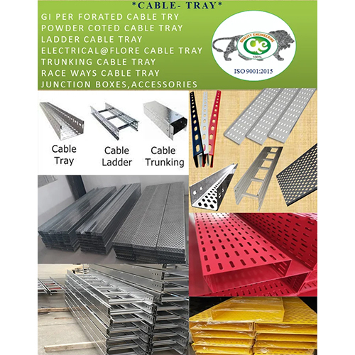 Powder Coting Cable Tray - Color: Silver