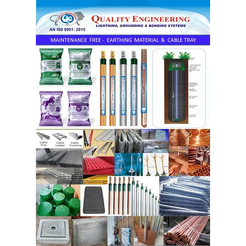 Maintenance Free Earthing Materials - Color: Golden