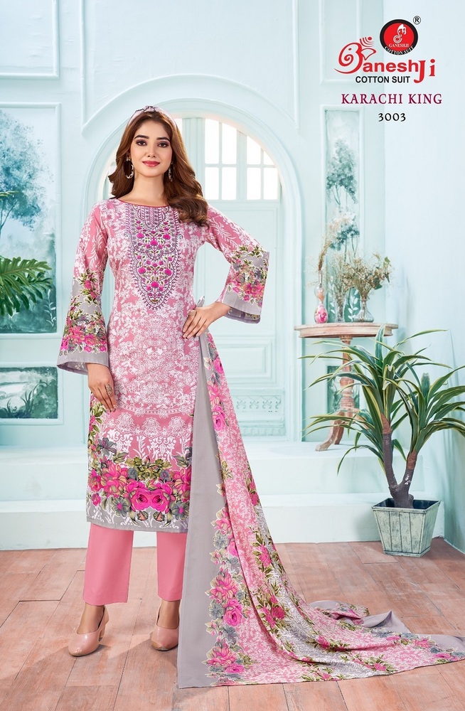 Ganeshji karachi King Vol-3  Dress Material