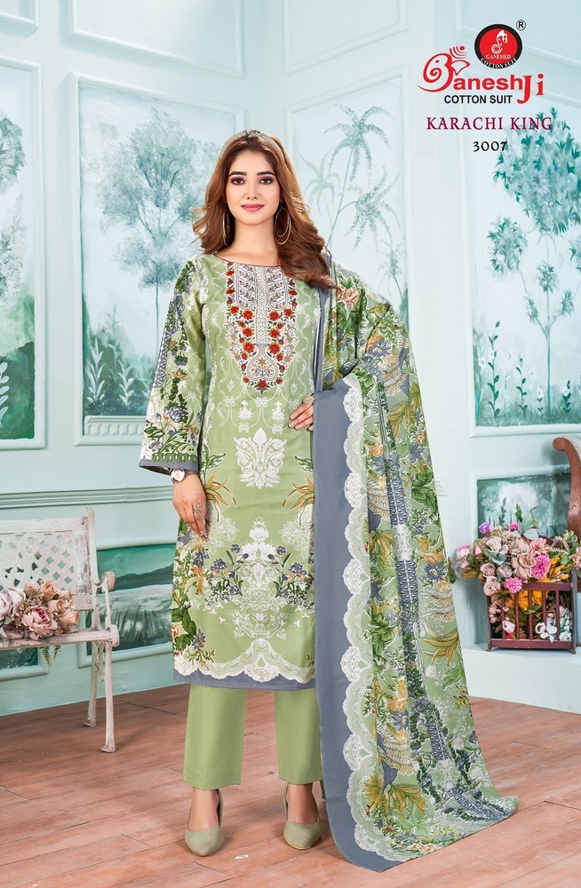 Ganeshji karachi King Vol-3  Dress Material