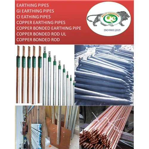 Maintenance Free Earthing Electrode - Noble Galvanized Iron & Mild Steel, 99% Purity, Silver Finish, Industrial Grade Durability