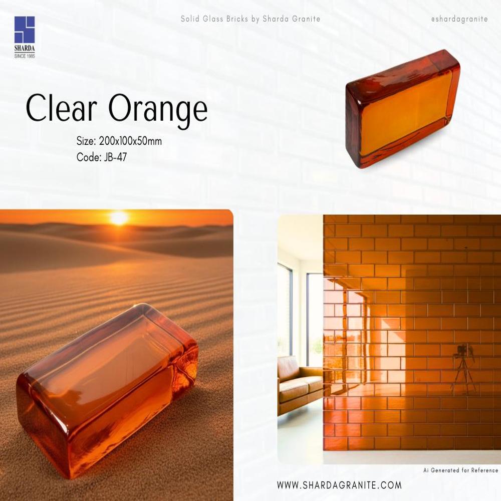 Solid Glass Bricks - Color: Red Blue Yellow