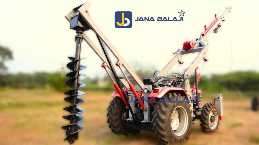 Tractor Attached Earth Auger With Post Hole Digger