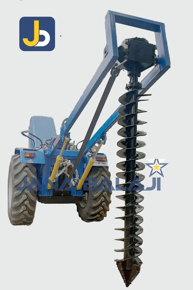 Tractor Attached Earth Auger With Post Hole Digger