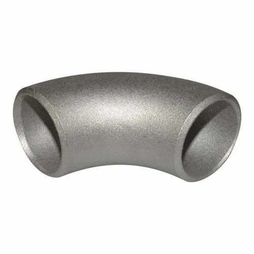 Titanium Alloy Buttweld Pipe Elbow - High-grade Titanium, Round Section Shape, Silver Color, Galvanized Surface Treatment | Superior Strength, Corrosion Resistance, Warranty Included