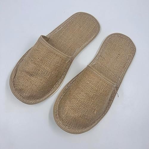 Ladies Fancy Jute Slipper - Color: Brown