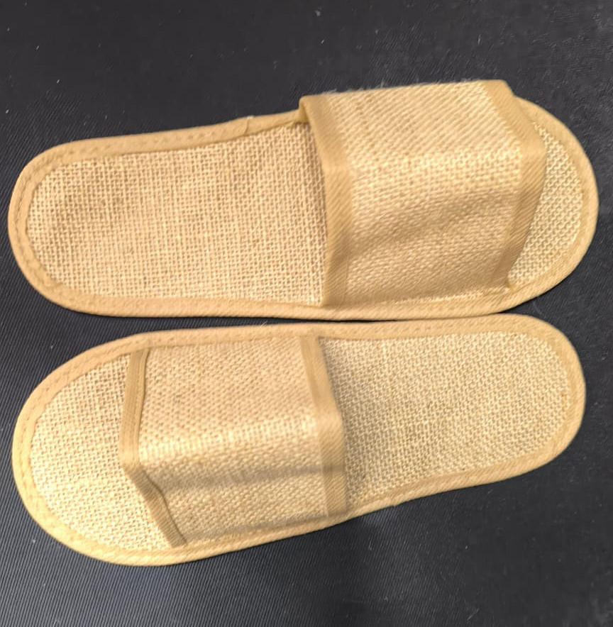 Ladies Fancy Jute Slipper - Color: Brown