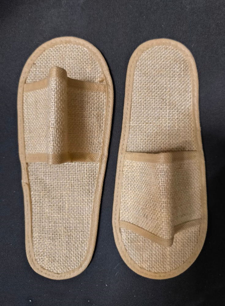 Ladies Fancy Jute Slipper - Color: Brown