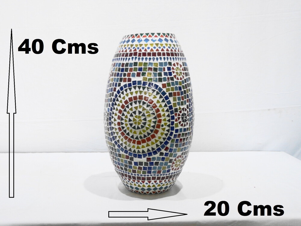 GGE 69 Mosaic Glass Floor Lamp