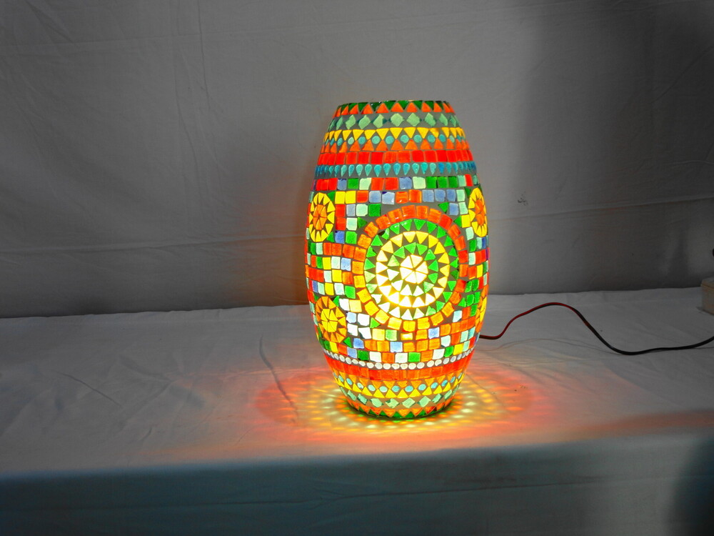 GGE 70 Mosaic Glass Floor Lamp