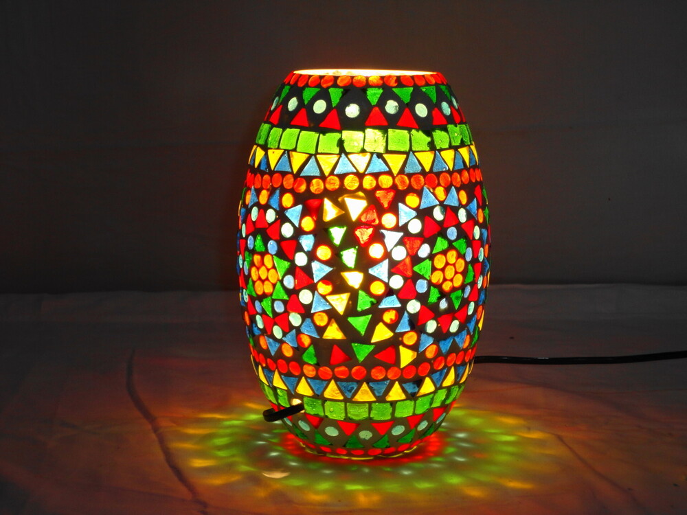 GGE 71 Mosaic Glass Floor Lamp