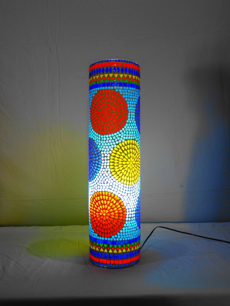 Gge 73 Mosaic Glass Floor Lamp - Color: Different Available