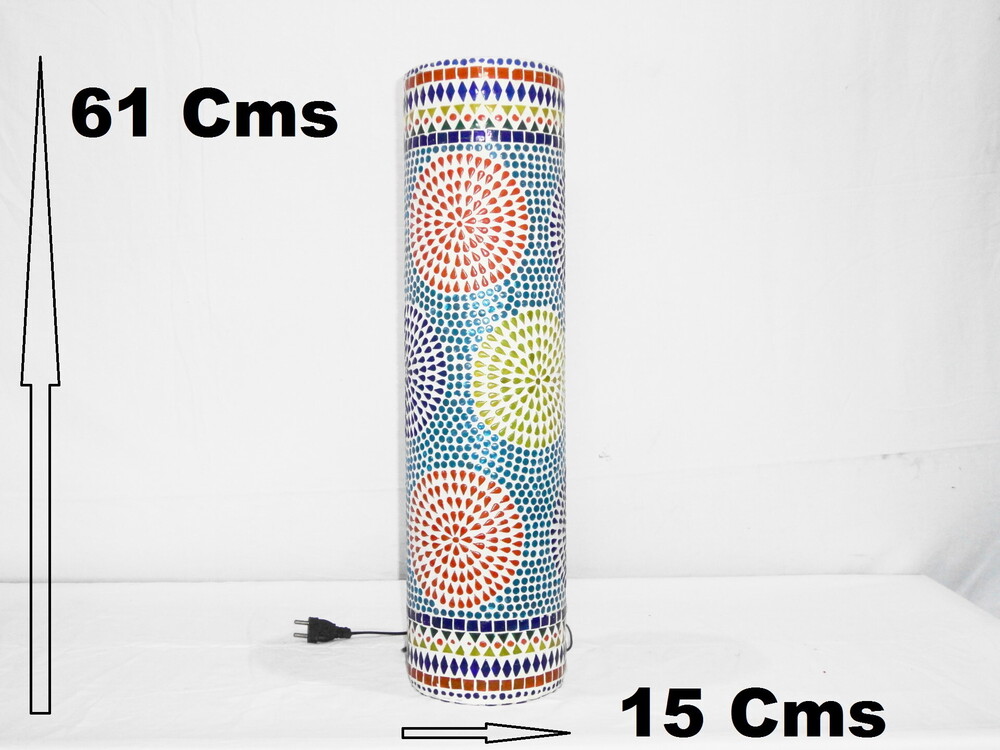 GGE 73 Mosaic Glass Floor Lamp