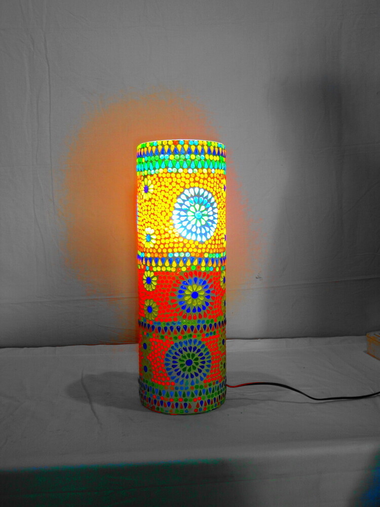 GGE 74 Mosaic Glass Floor Lamp