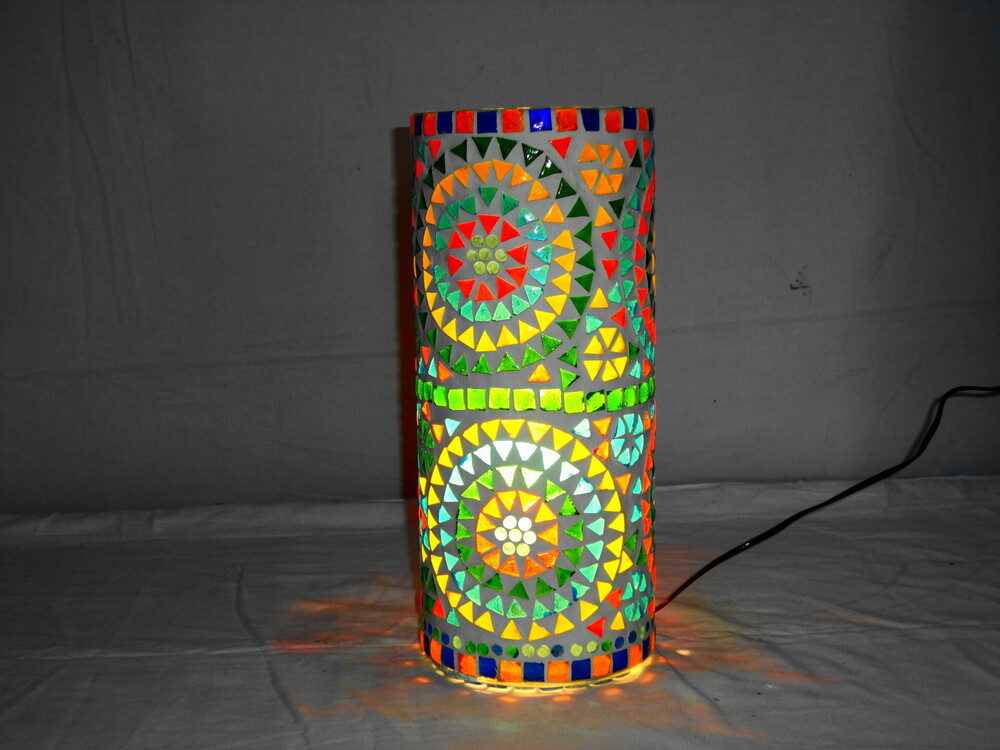 GGE 75 Mosaic Glass Floor Lamp