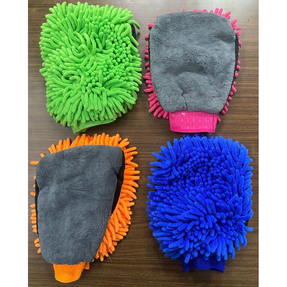 Microfiber Hand Gloves Small One Sided - Color: Multiple