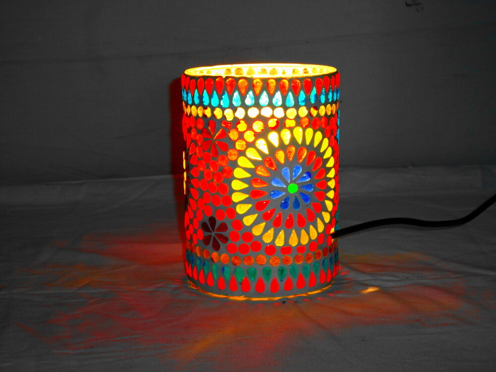 GGE 78 Mosaic Glass Floor Lamp