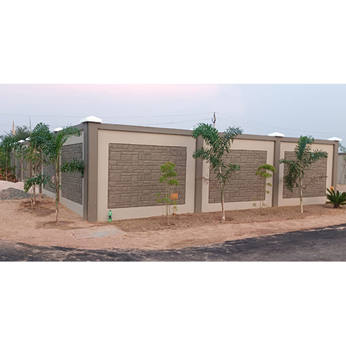 Rcc Precast Heavy Duty Boundary Wall - Color: Different Available