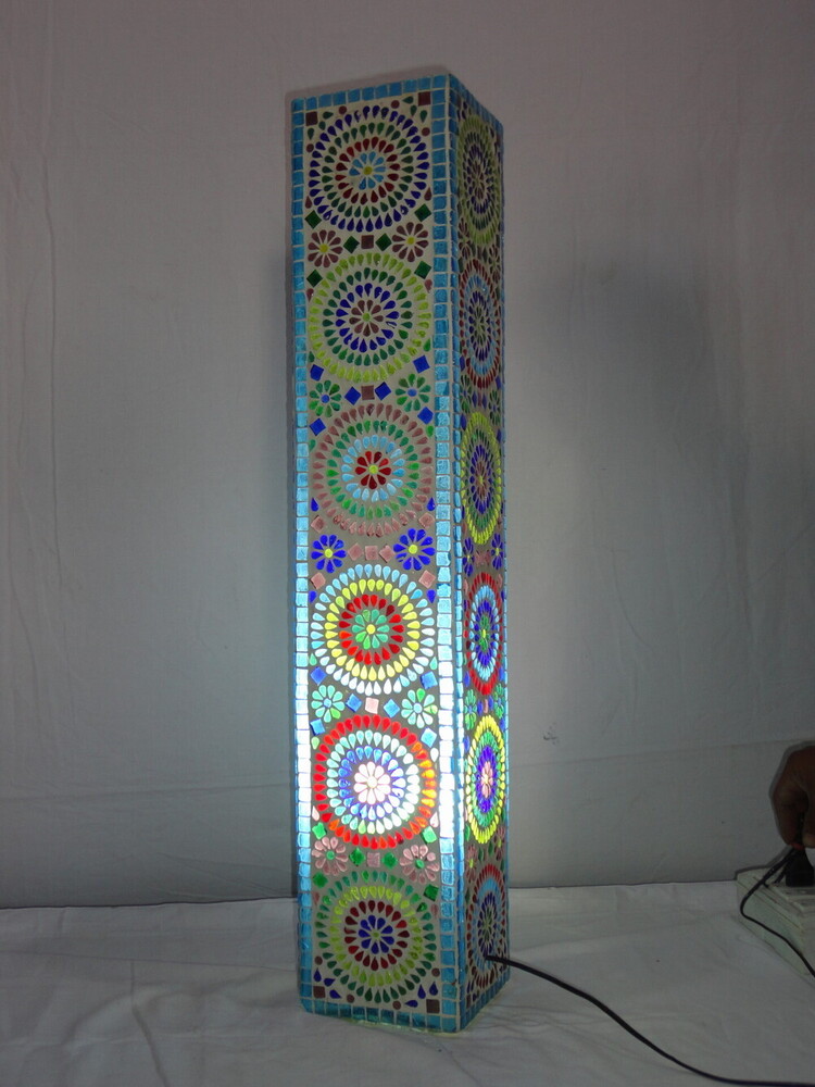 GGE 79 Mosaic Glass Floor Lamp