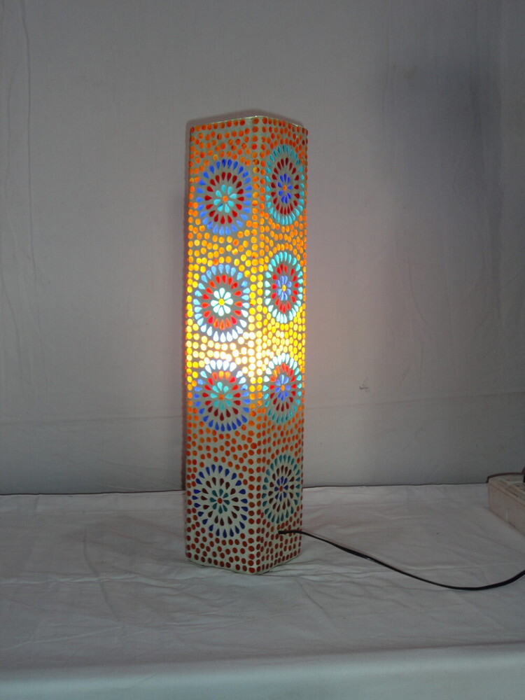 GGE 82 Mosaic Glass Floor Lamp