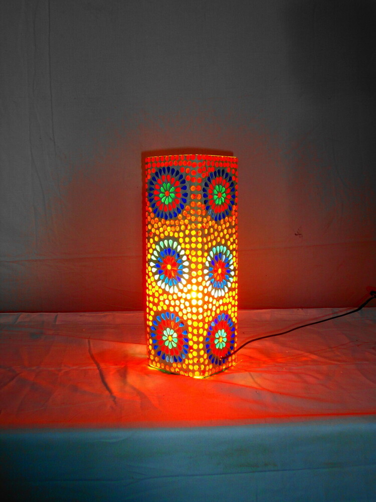 GGE 84 Mosaic Glass Floor Lamp