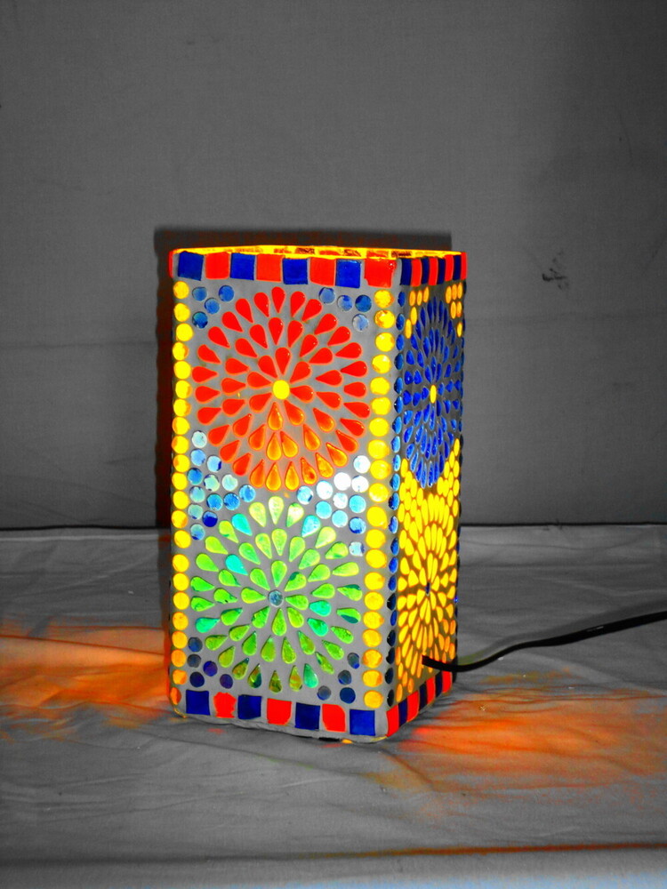 GGE 86 Mosaic Glass Floor Lamp