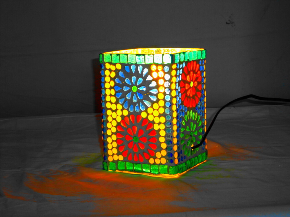 GGE 87 Mosaic Glass Floor Lamp