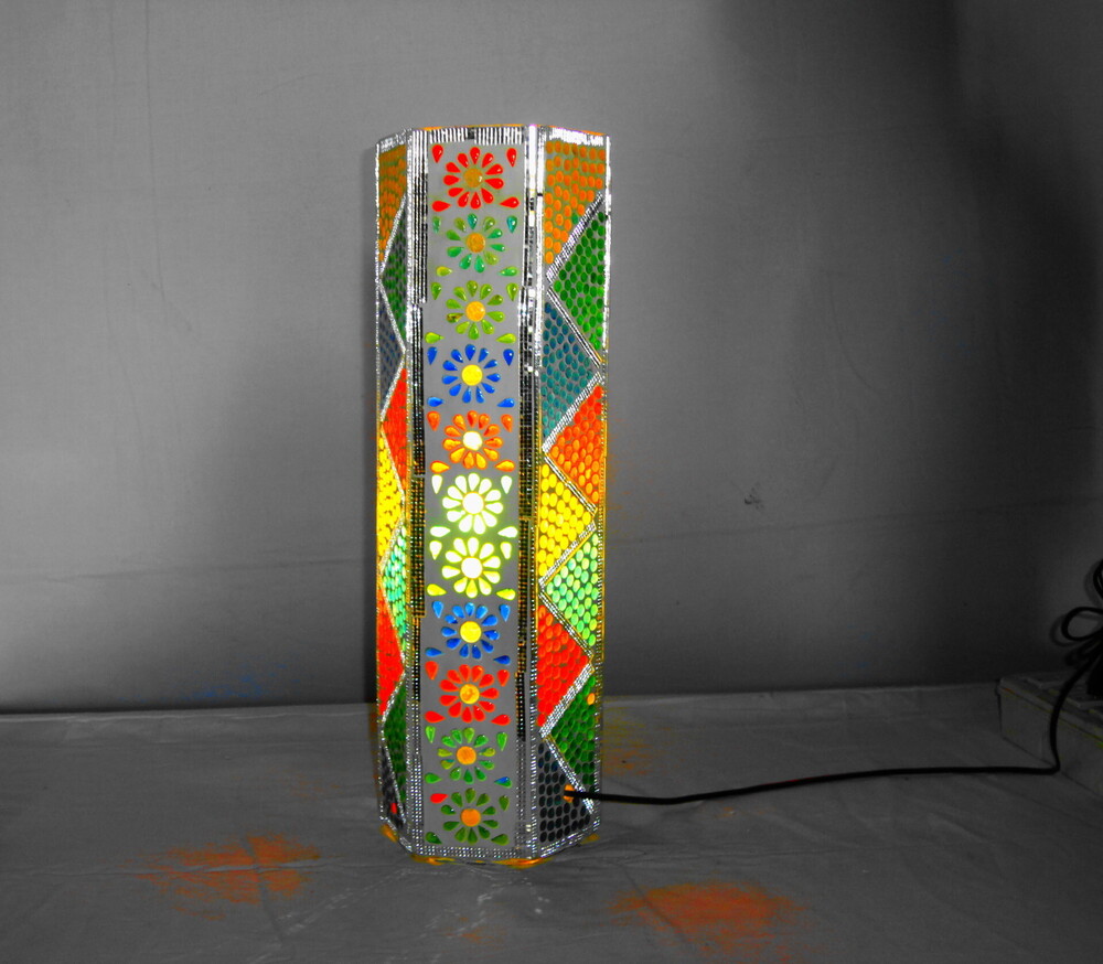GGE 90 Mosaic Glass Floor Lamp