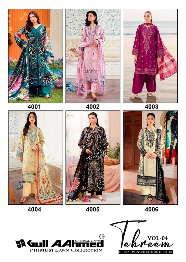 Gullahmed Tehreem Vol-4  Karachi Dress Material