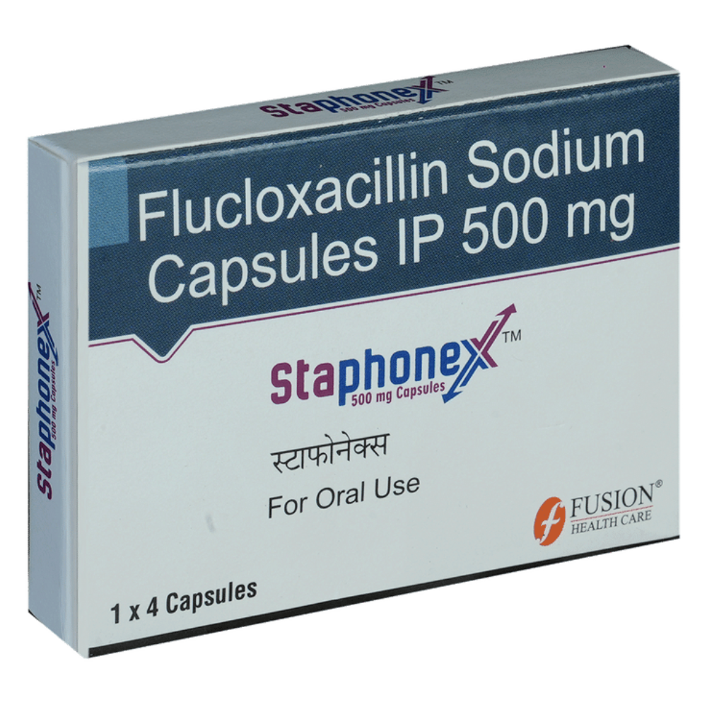 Flucloxacillin Sodium 500mg Capsule (staphonex) - Physical Form: Liquid